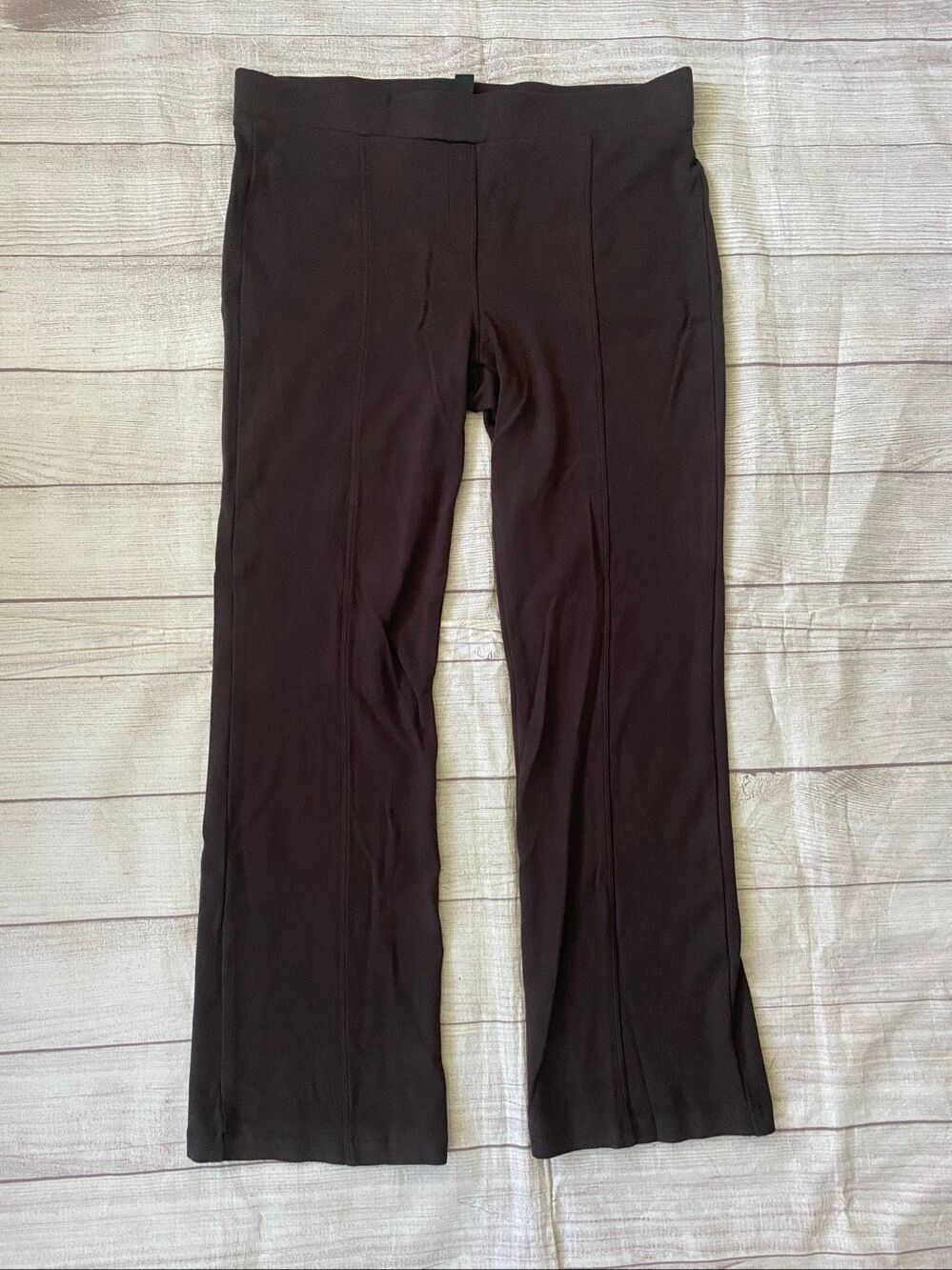 Style & Co women XL comfort fit stretchy pull on pants w/back pockets brown